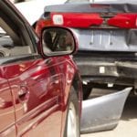 Rear End Car Accident Stock Photo