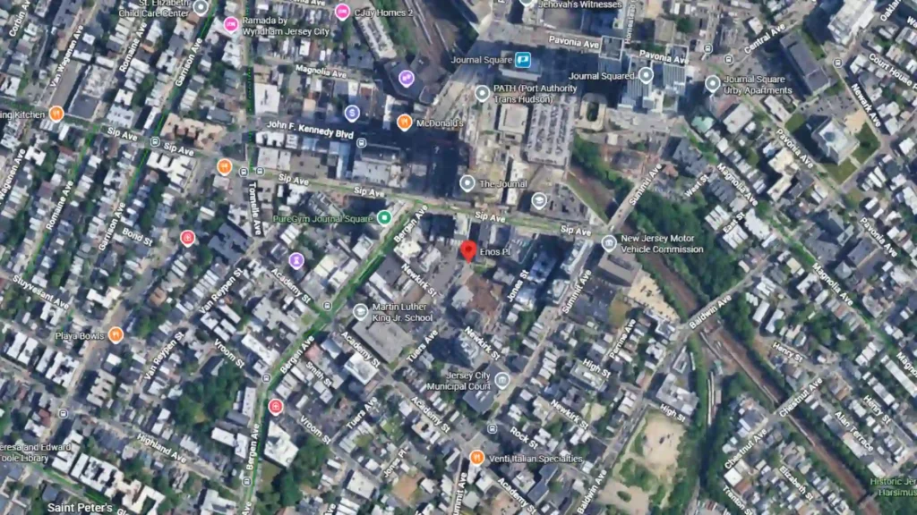 bicyclist struck by vehicle near enos place in jersey city
