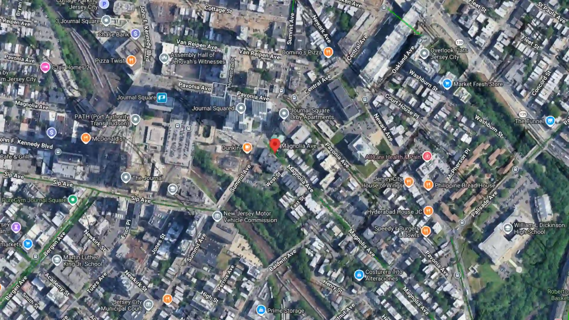 crash reported near magnolia avenue in jersey city