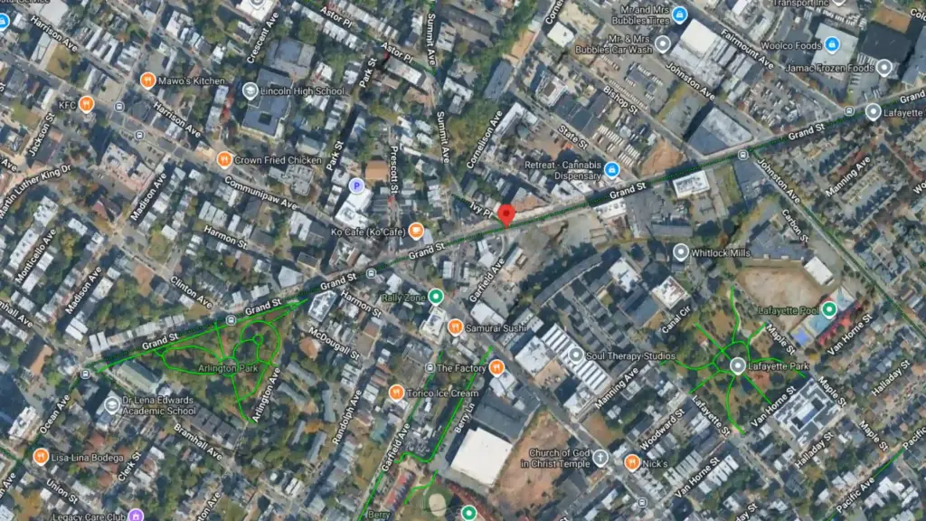electric bicycle rider involved in collision at ivy place and grand street in jersey city