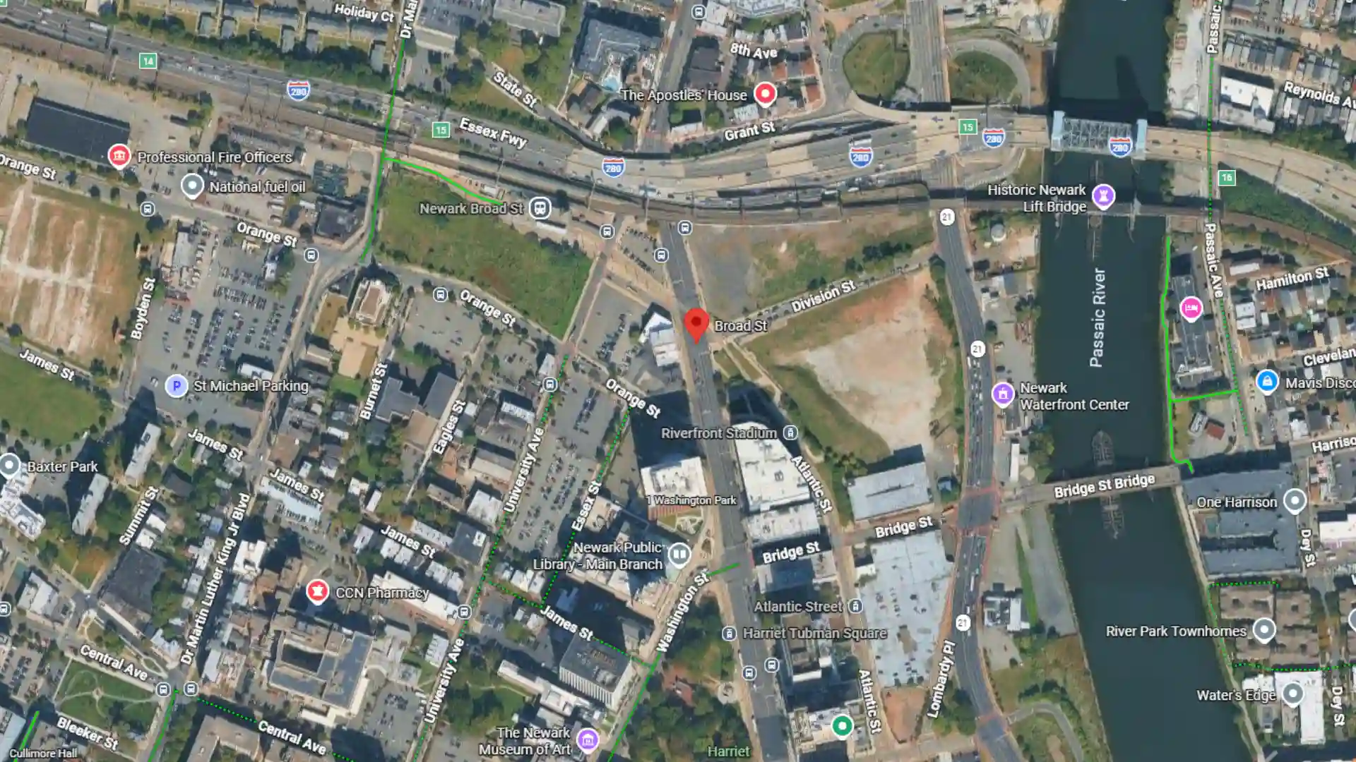 hit and run crash reported near broad street in newark