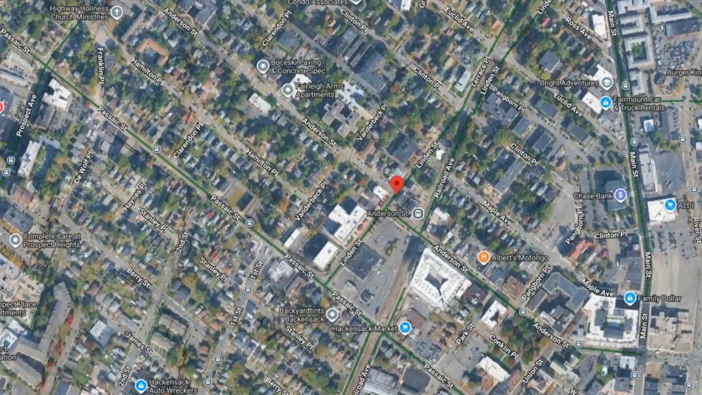 injury collision reported at anderson street and linden street in hackensack
