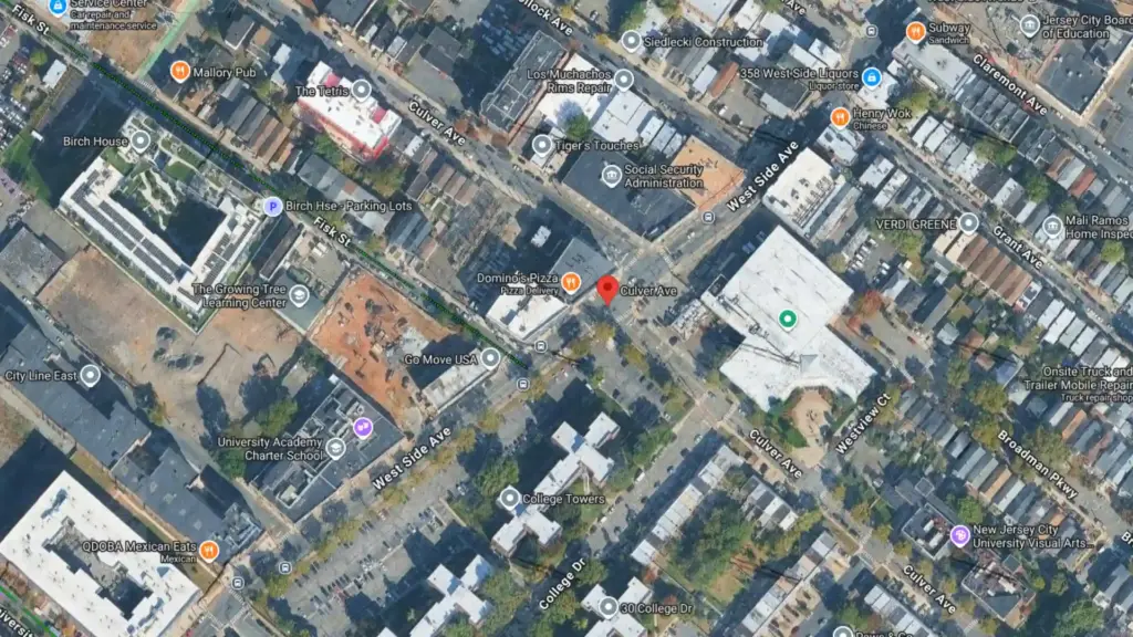 injury crash reported near culver avenue and barrow avenue in jersey city