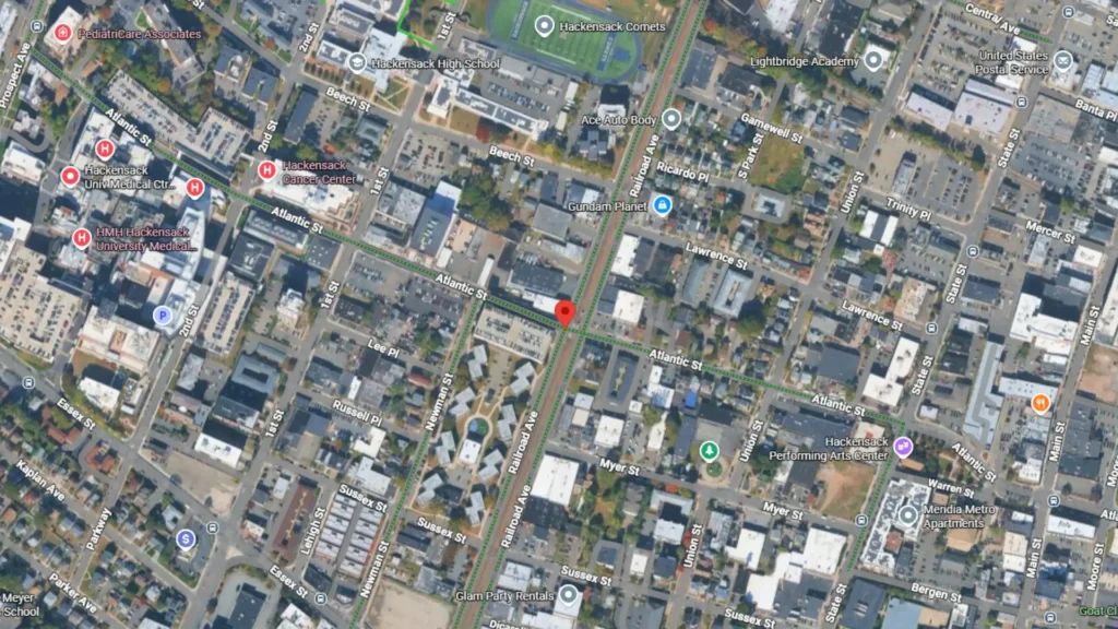 minor crash reported at atlantic street and railroad avenue in hackensack
