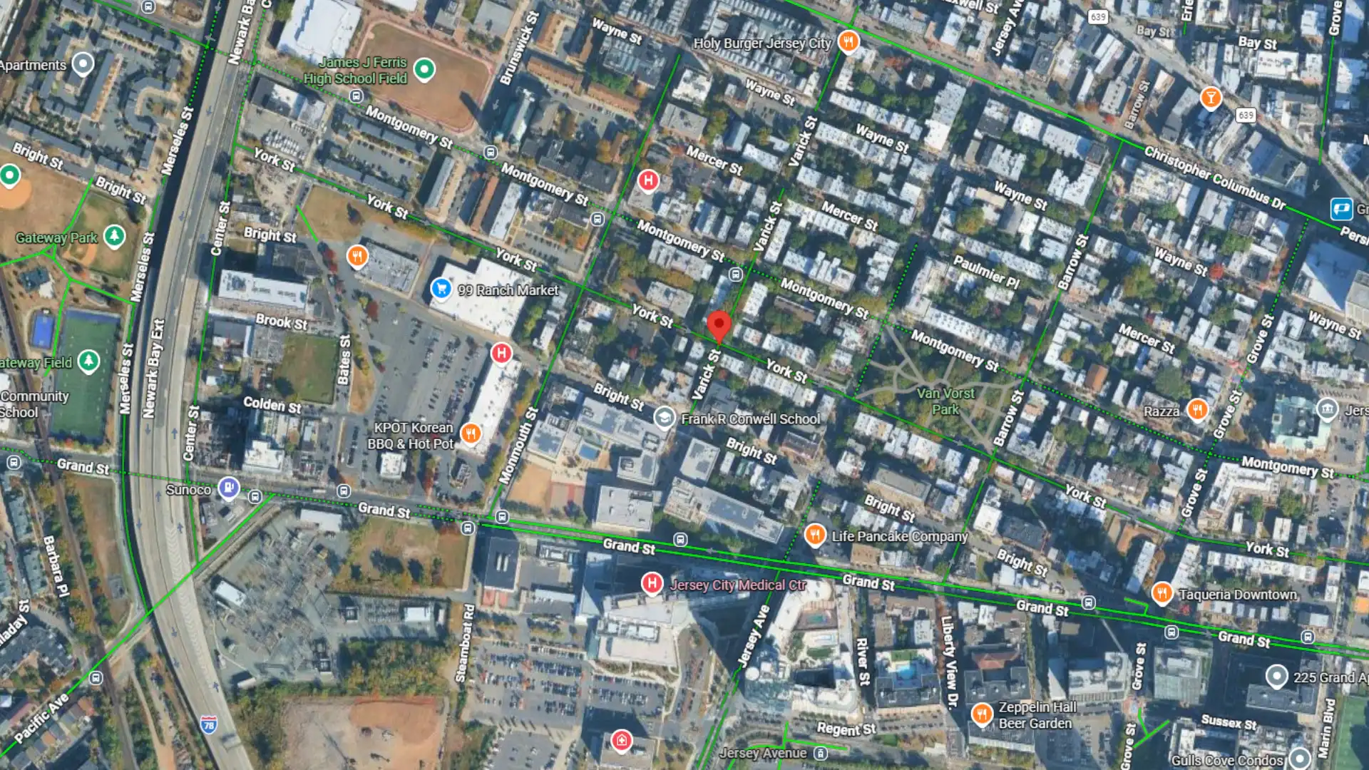 minor two car crash reported at york and varick streets in jersey city