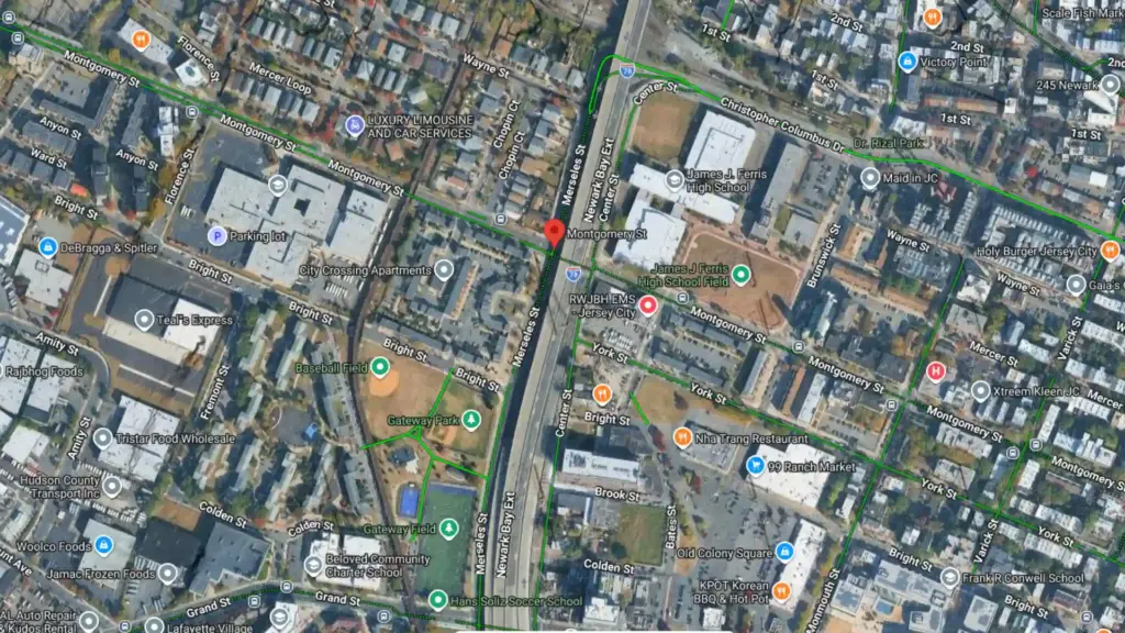 minor vehicle crash reported on montgomery street in jersey city