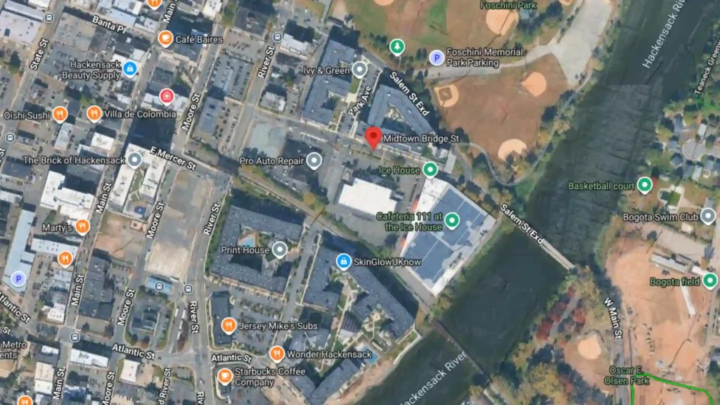 motorcycle crash into guardrail reported near midtown bridge in hackensack