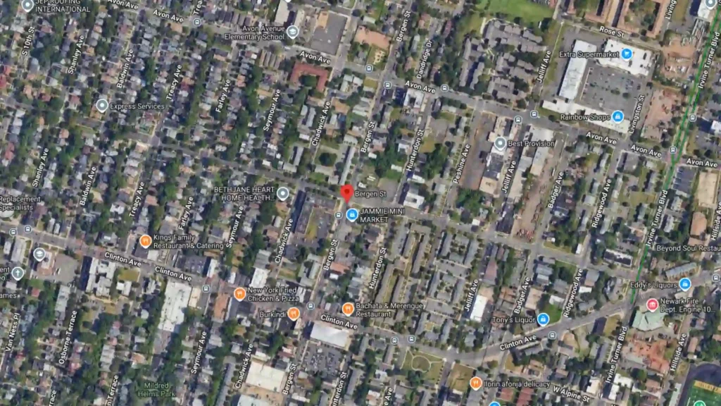 motorcycle crash with reported injuries on bergen street in newark