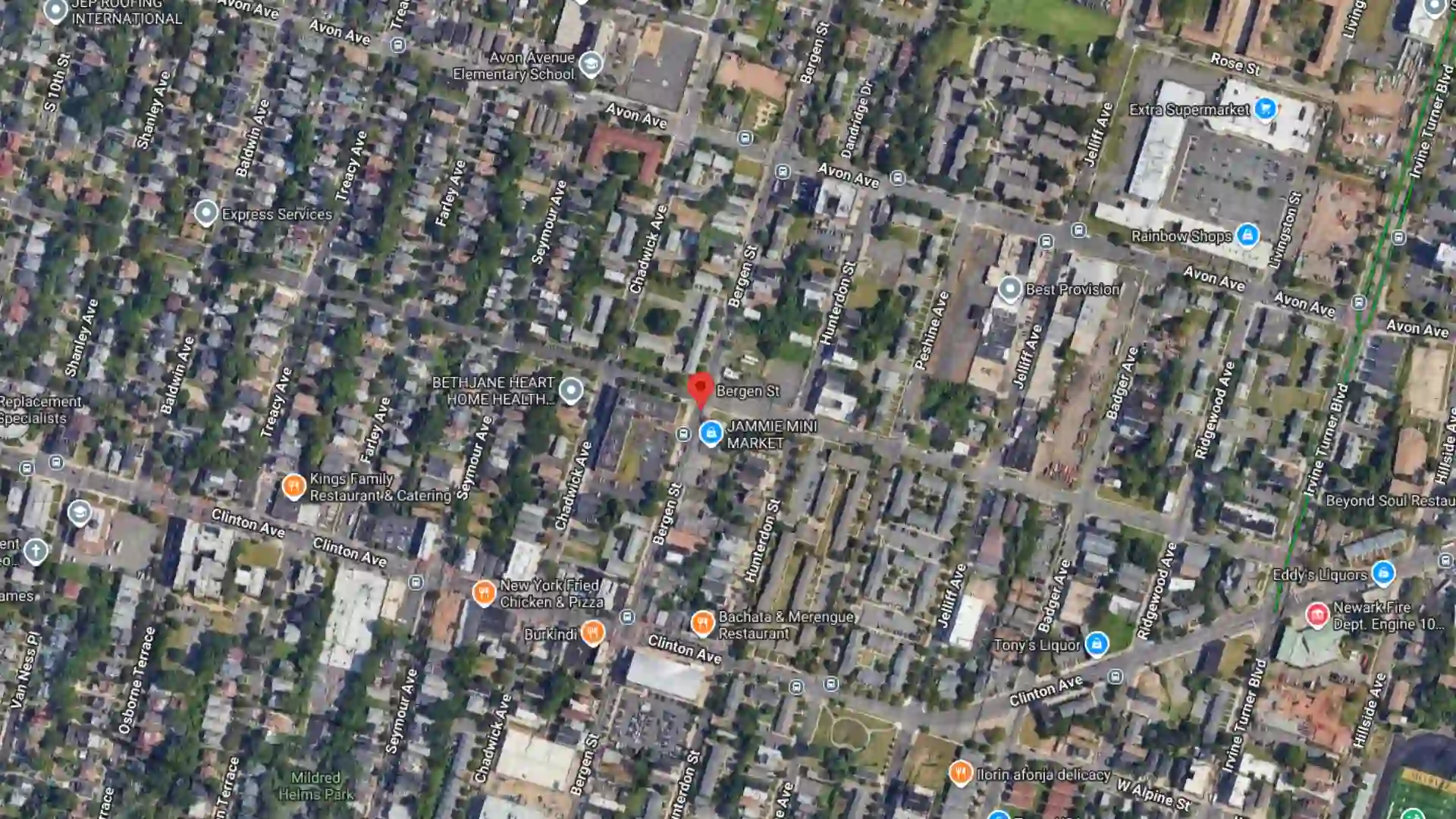 motorcycle crash with reported injuries on bergen street in newark