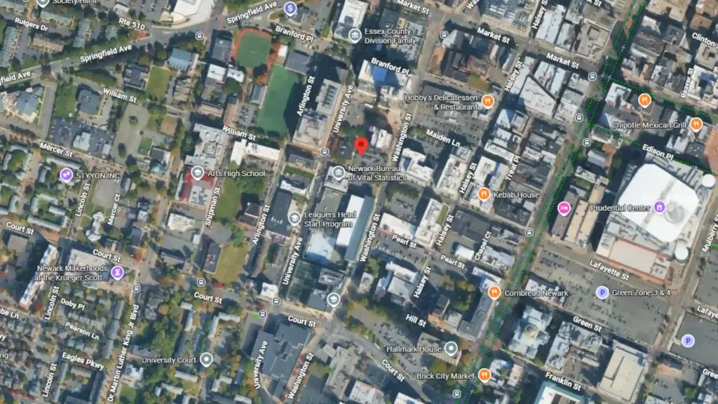 overturned vehicle crash reported on washington street in newark