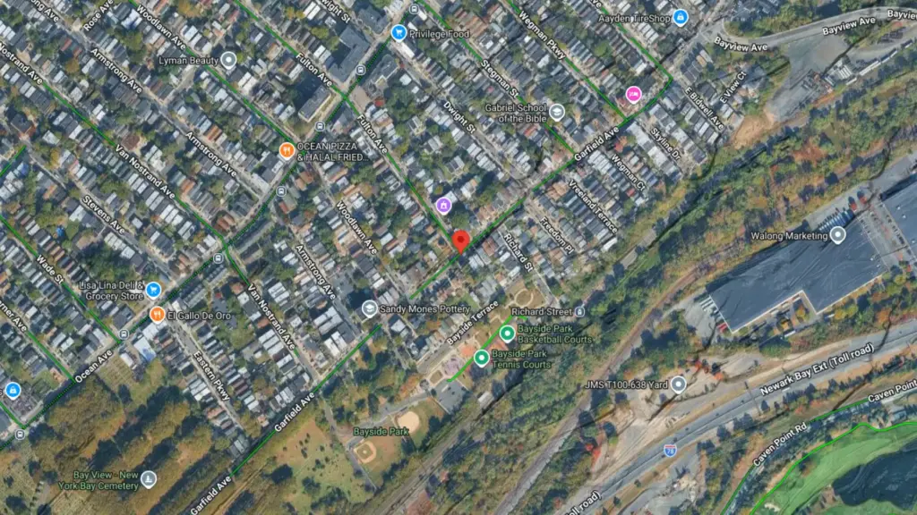 parked vehicle struck at fulton avenue and garfield avenue intersection in jersey city
