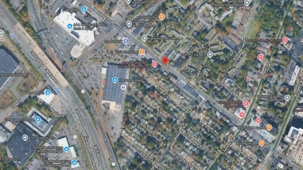 pedestrian reportedly struck in parking lot on essex street in hackensack