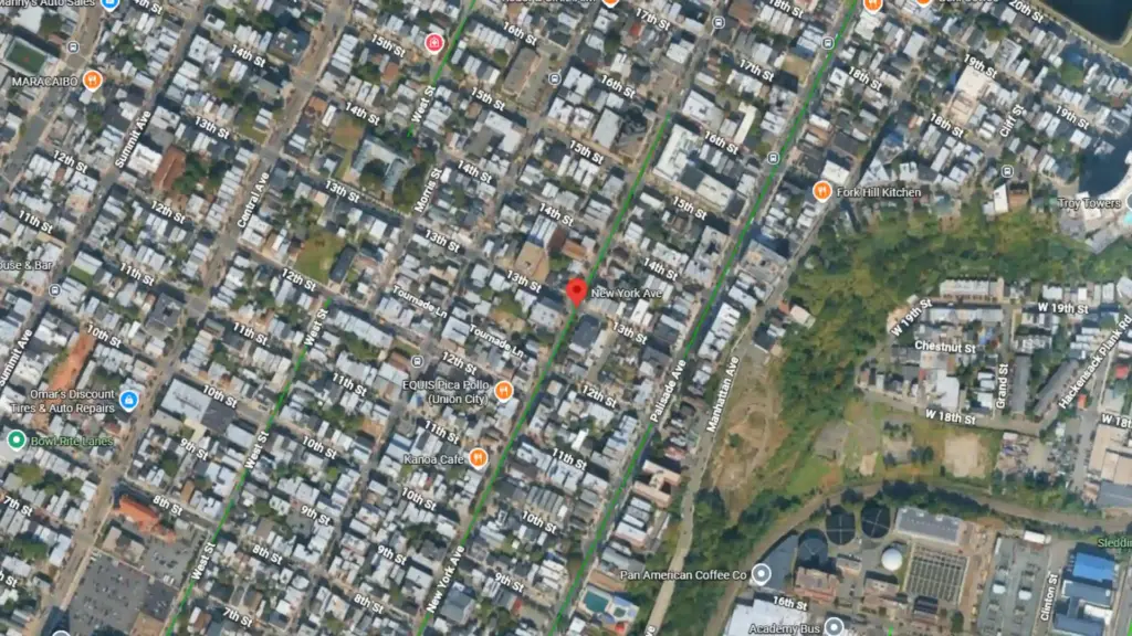 property damage reported after vehicle strikes home on new york avenue in jersey city