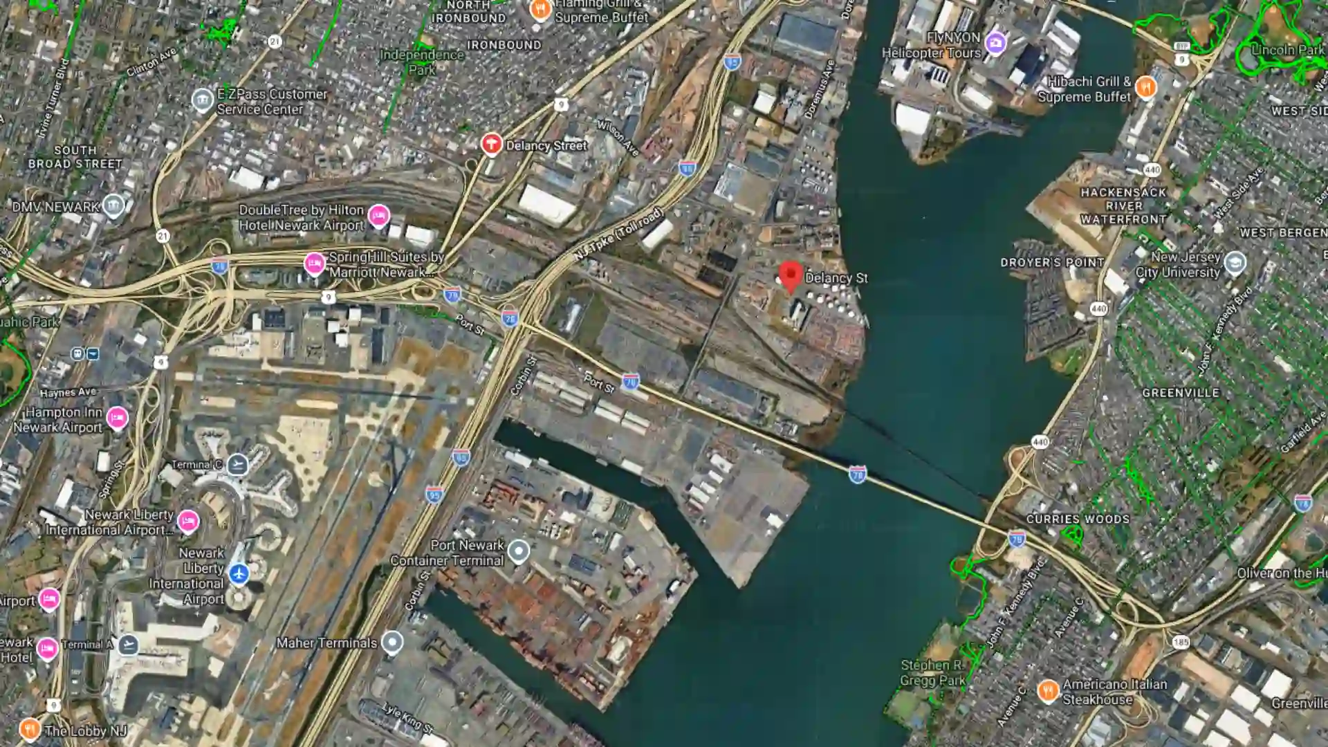 single vehicle crash reported near delancey street in newark