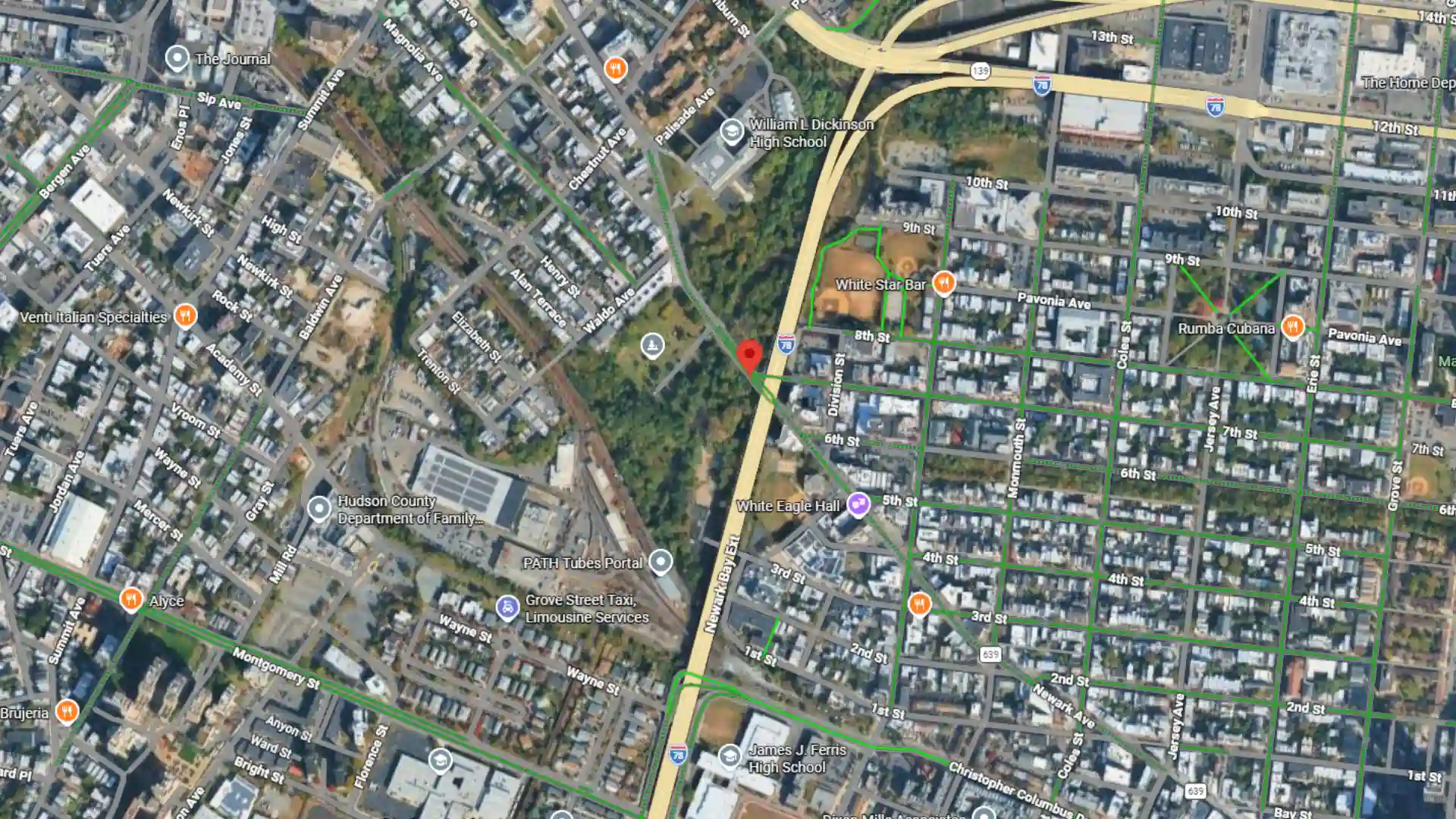 three car crash reported at 7th street and newark avenue in jersey city