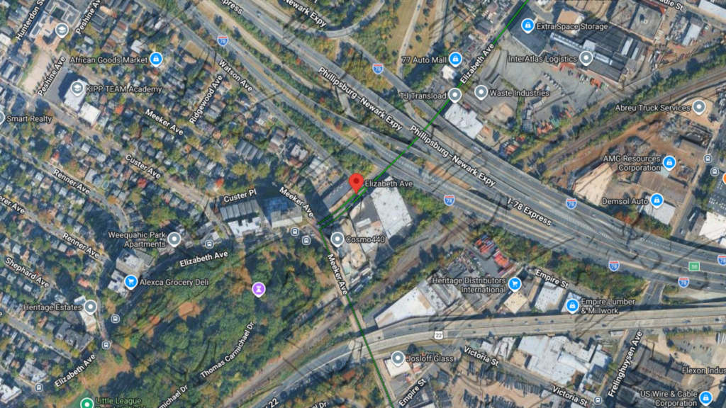 three vehicle crash blocks traffic on elizabeth avenue in newark