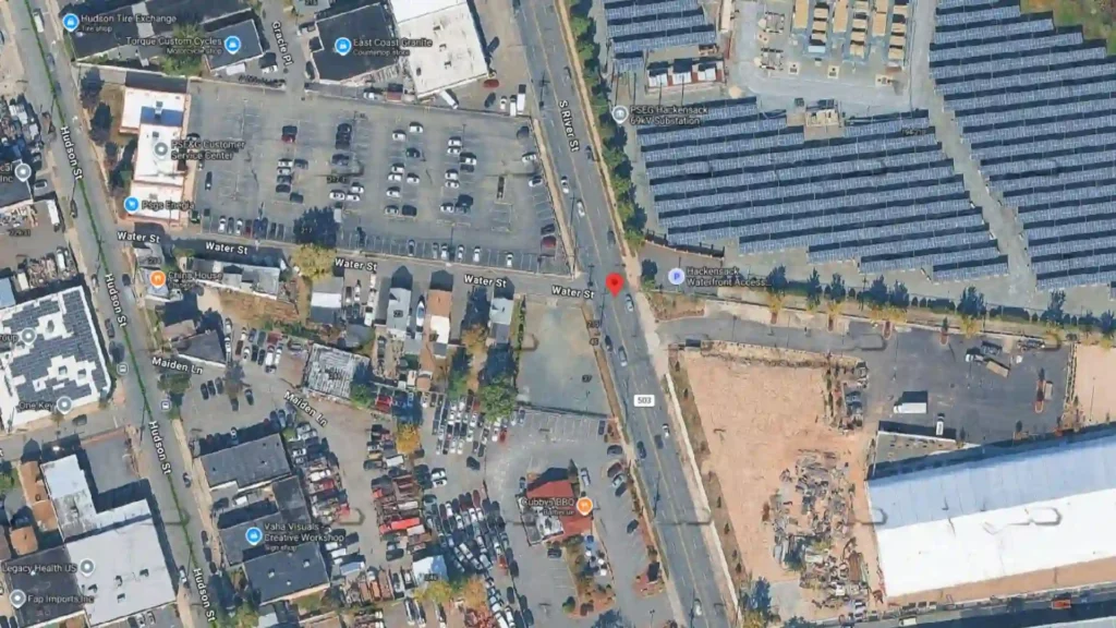 two car collision reported at water street and river street in hackensack