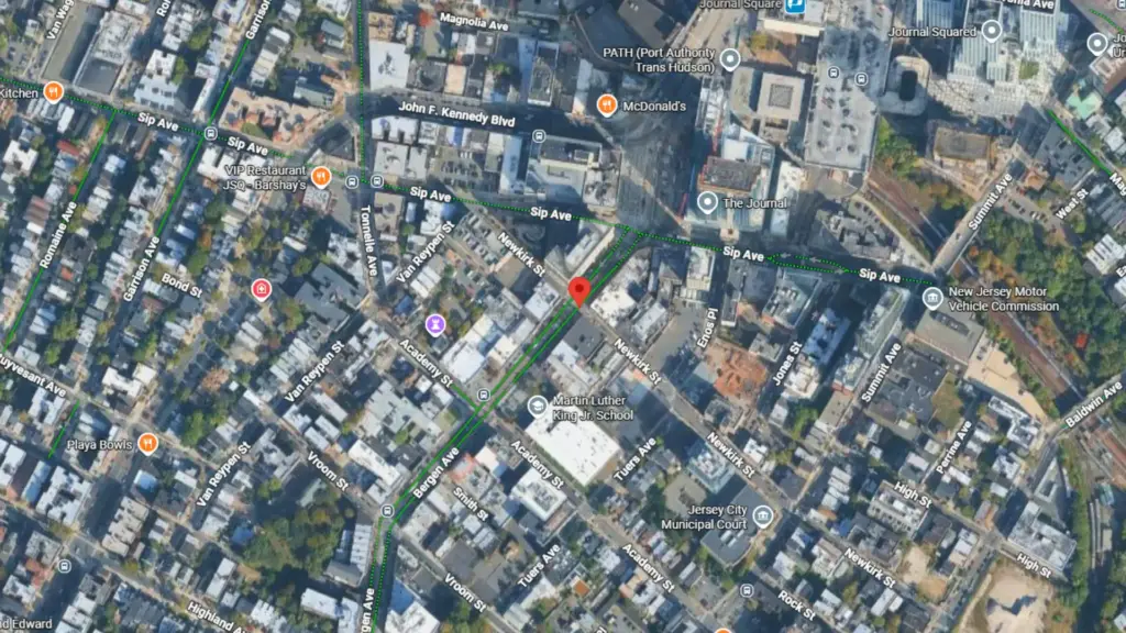 two car crash reported at bergen avenue and newkirk street in jersey city