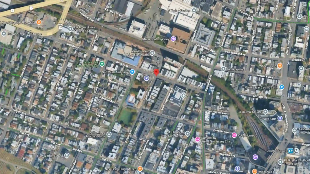 two car crash reported at broadway and corbin in jersey city