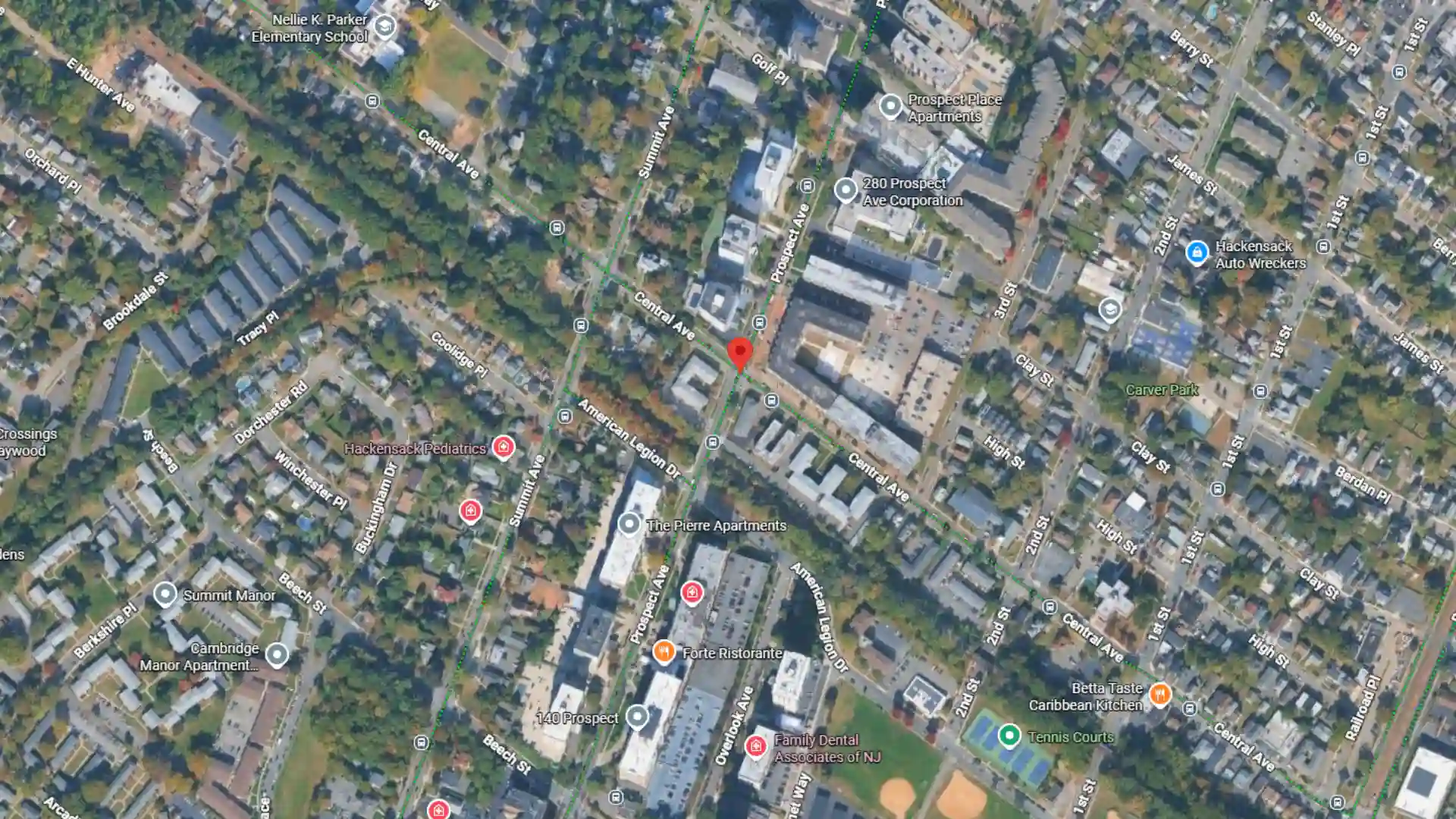 two car crash reported at central and prospect avenues in hackensack