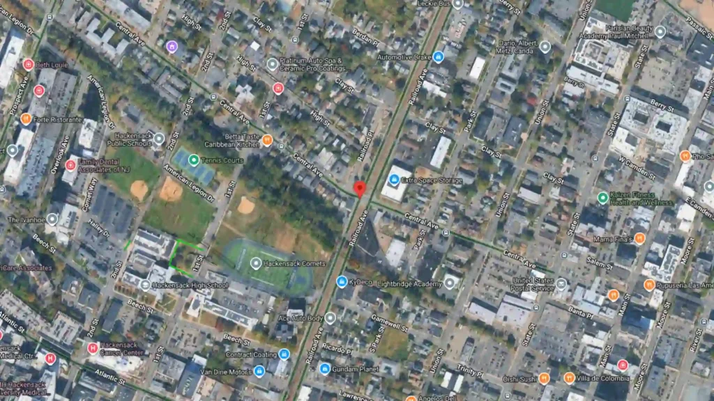 two car crash reported at central and railroad avenues in hackensack