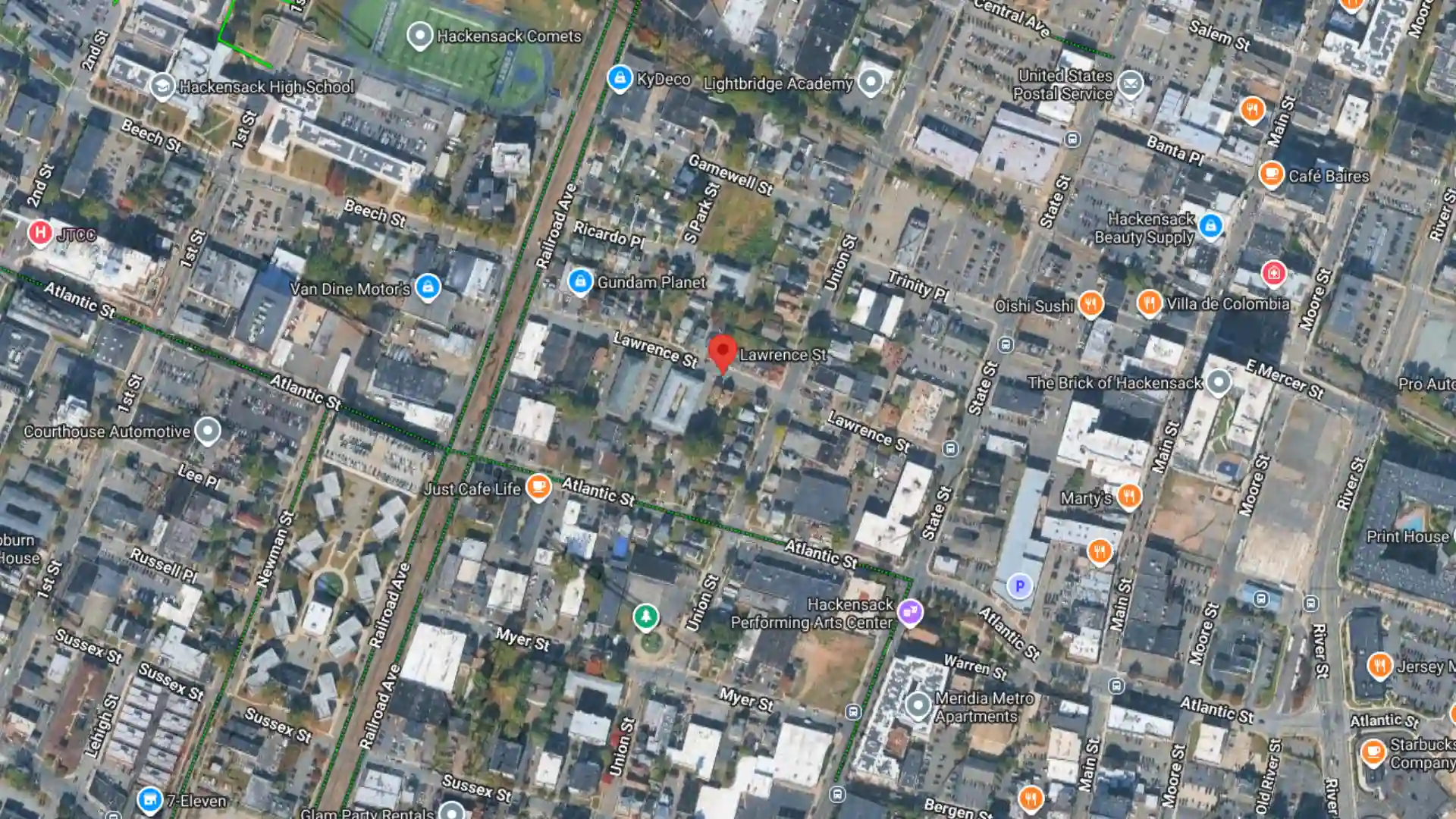 two car crash reported at main street and lawrence street in hackensack