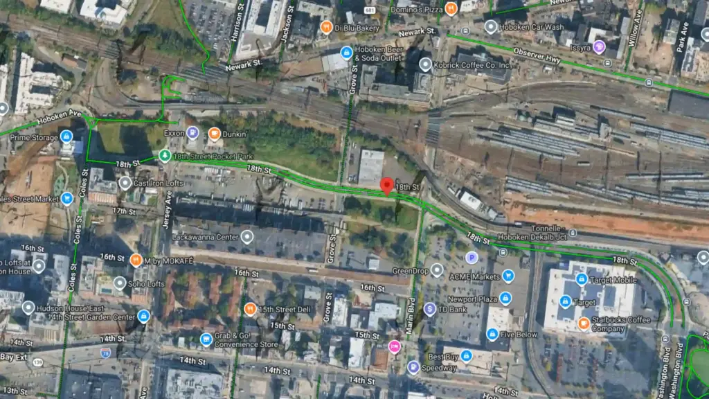 two car crash reported on 18th street in jersey city