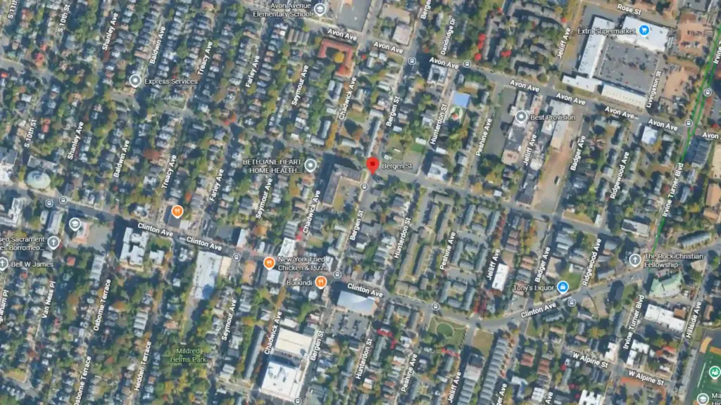 two car crash reported on bergen street in newark
