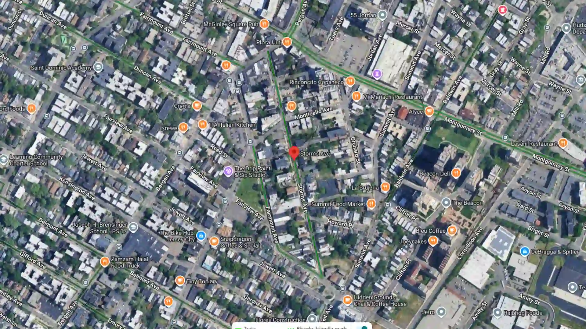two car crash reported on storms avenue in jersey city