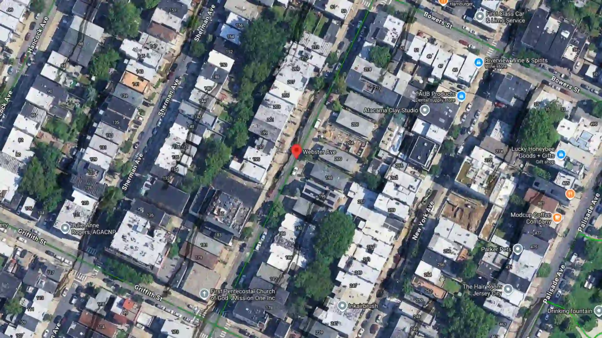 two car crash reported on webster avenue in jersey city with reported injury