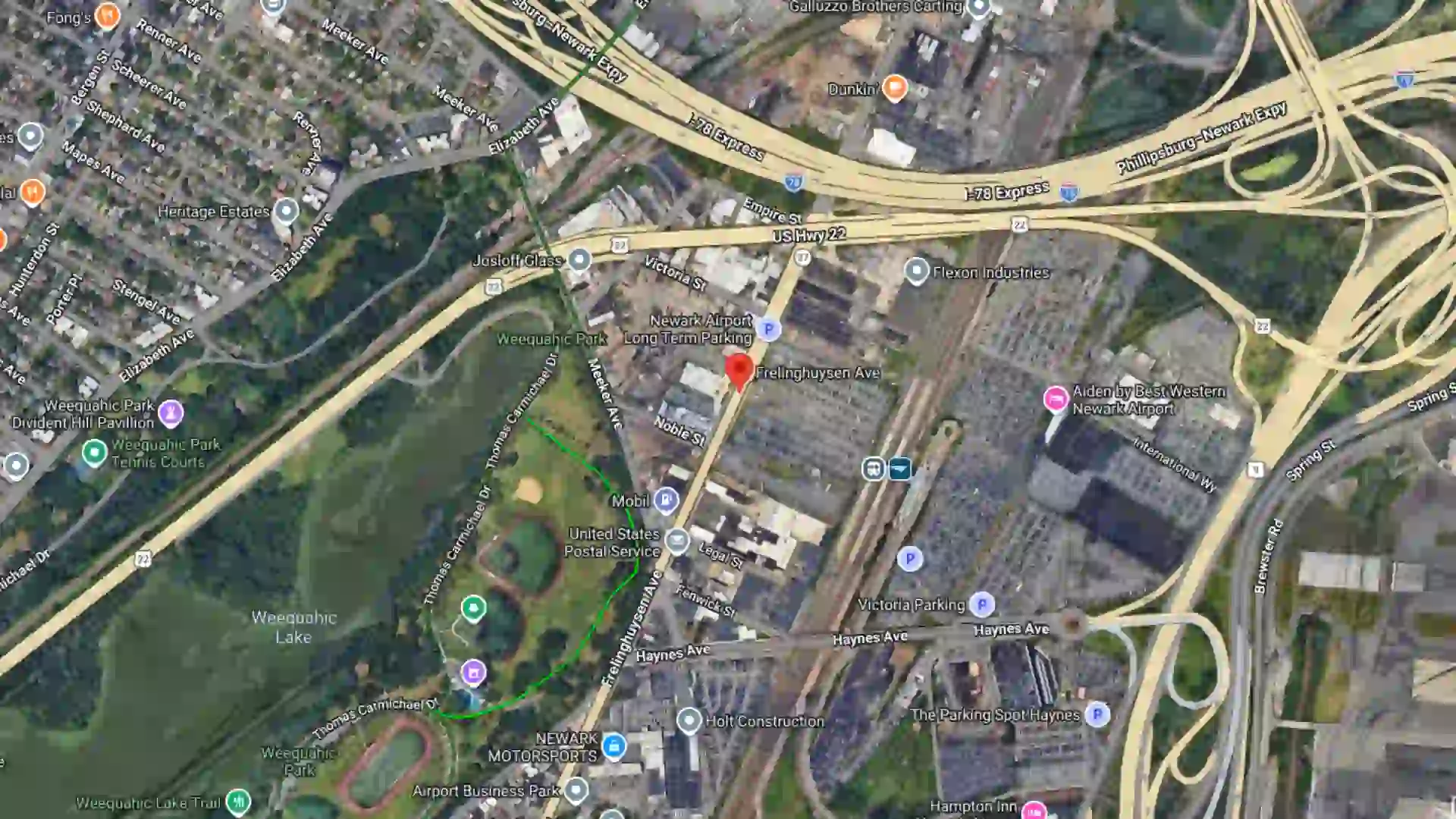 two car crash with airbag deployment reported in newark nj