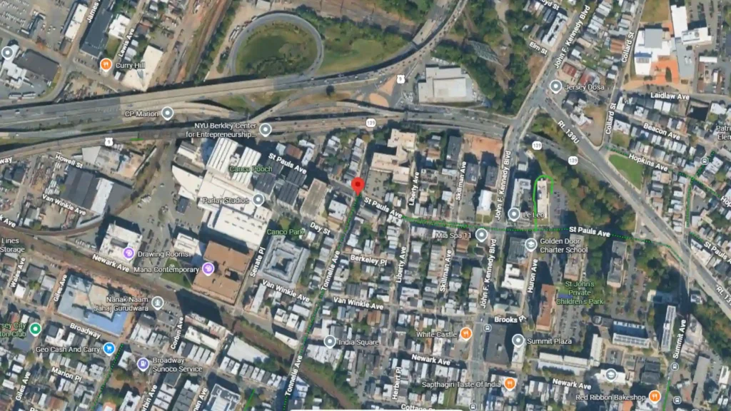 two truck crash reported at st pauls avenue and tonnelle avenue in jersey city