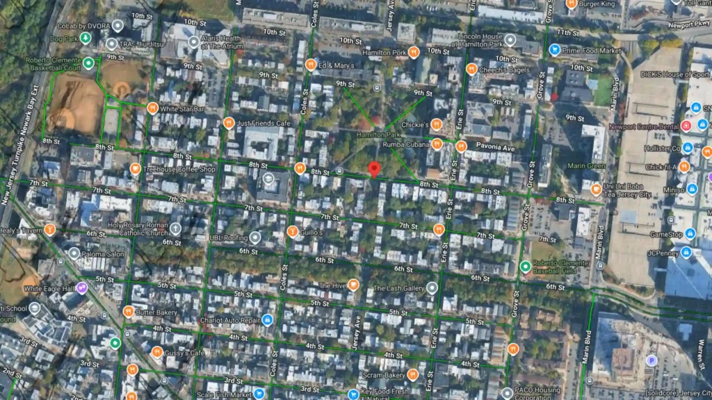 two vehicle collision reported at jersey avenue and 18th street in jersey city