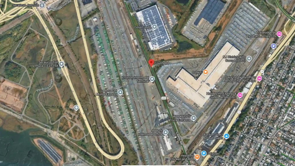 two vehicle collision reported on county road in jersey city