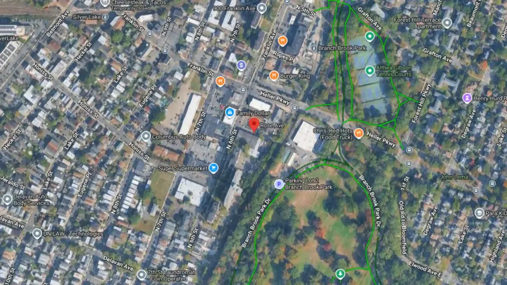two vehicle crash reported near taylor place and rose avenue in newark