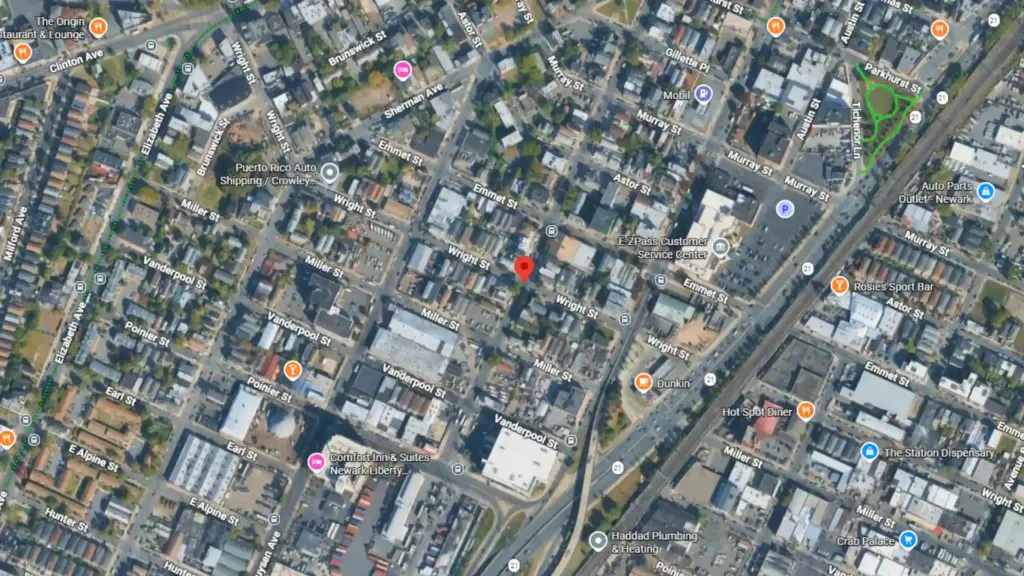 two vehicle crash with fluid spill reported at pennsylvania avenue and wright street in newark