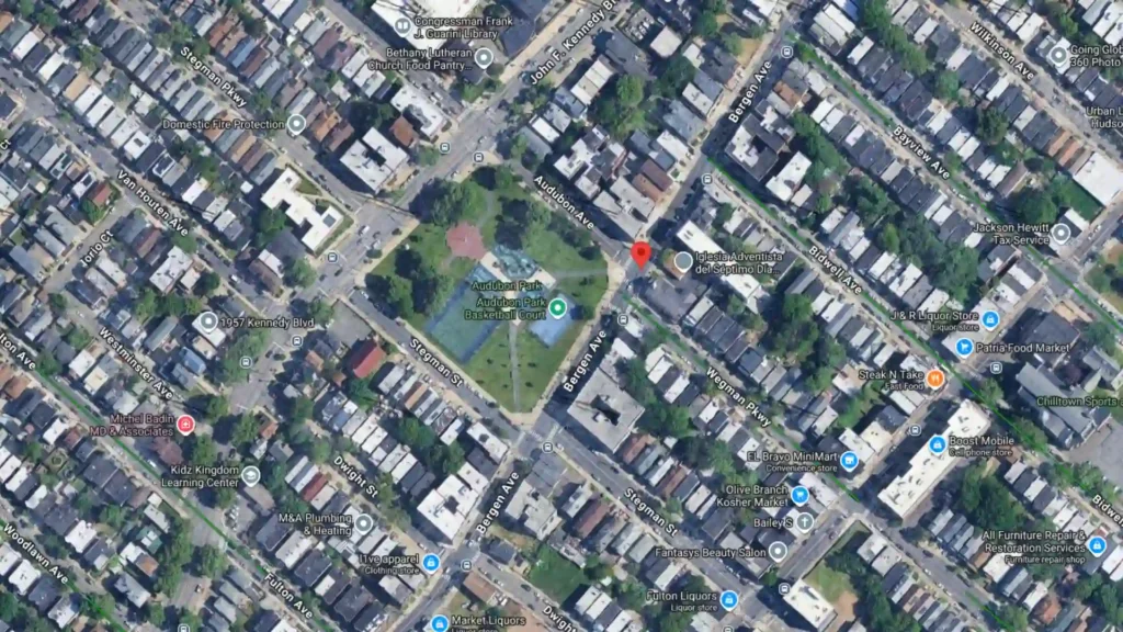 two vehicle crash with pole strike reported on bergen avenue in jersey city